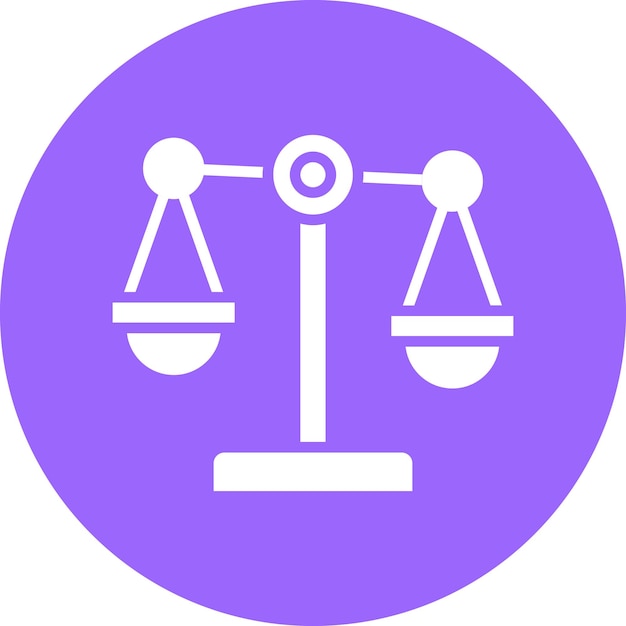 Diseño vectorial Estilo del icono de la injusticia