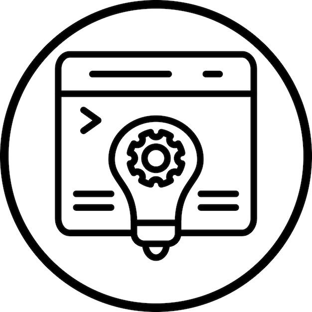 Diseño vectorial Estilo de icono de innovación