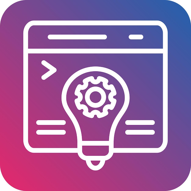 Diseño vectorial Estilo de icono de innovación
