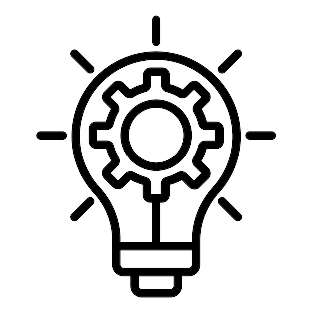 Diseño vectorial Estilo de icono de innovación