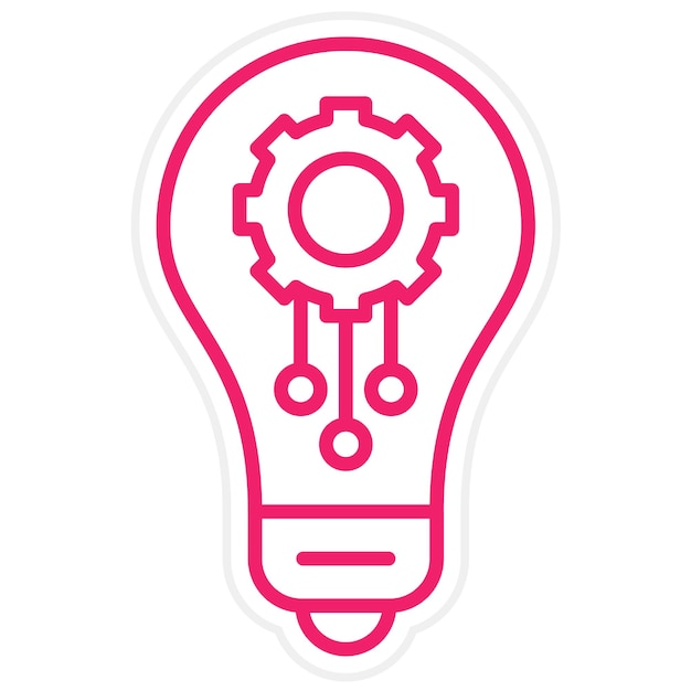 Diseño vectorial Estilo de icono de innovación