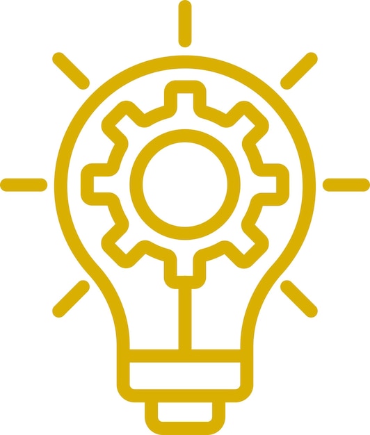 Diseño vectorial Estilo de icono de innovación