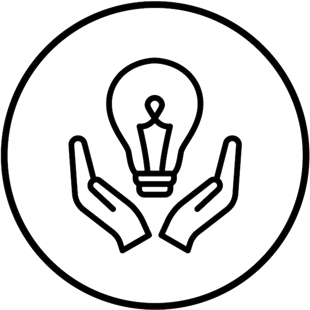 Diseño vectorial Estilo de icono innovador renovable