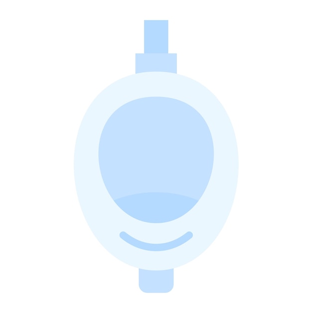 Diseño vectorial del estilo del icono del inodoro