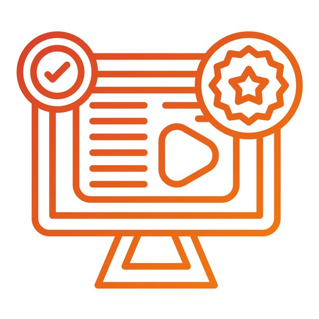 Diseño vectorial Estilo del icono de la insignia verificado