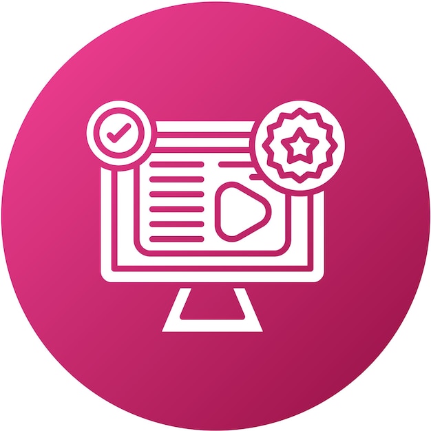 Diseño vectorial Estilo del icono de la insignia verificado