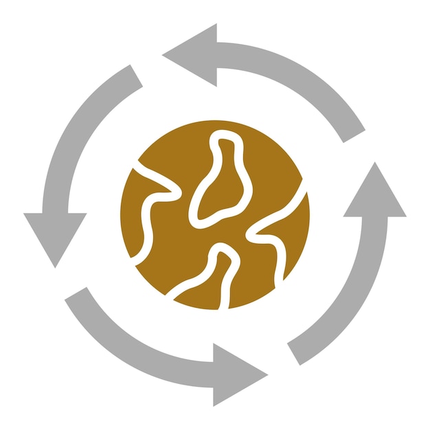 Diseño vectorial Estilo del icono de integración ecológica