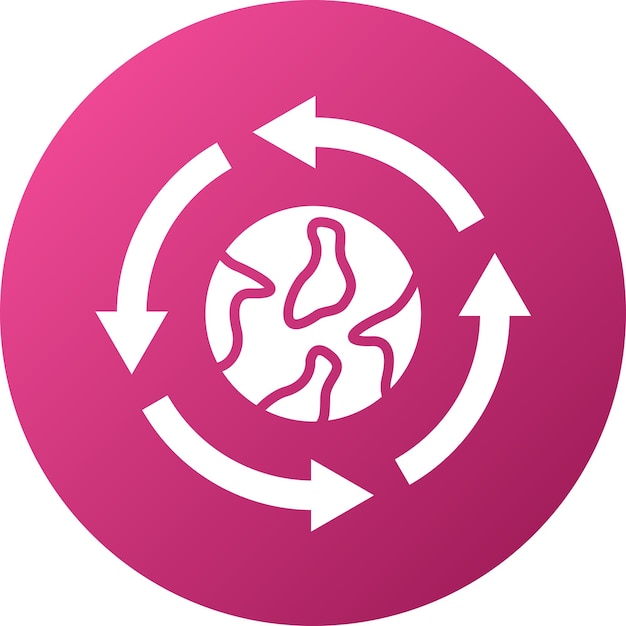 Diseño vectorial Estilo del icono de integración ecológica