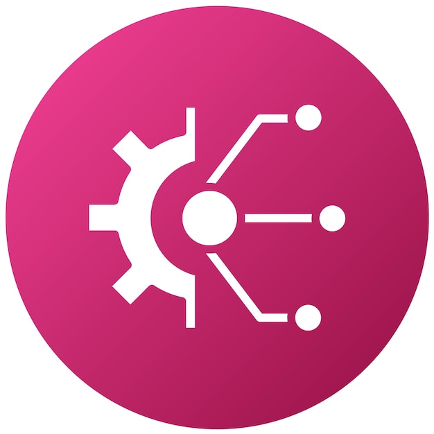 Diseño vectorial Estilo del icono de integración de EdTech