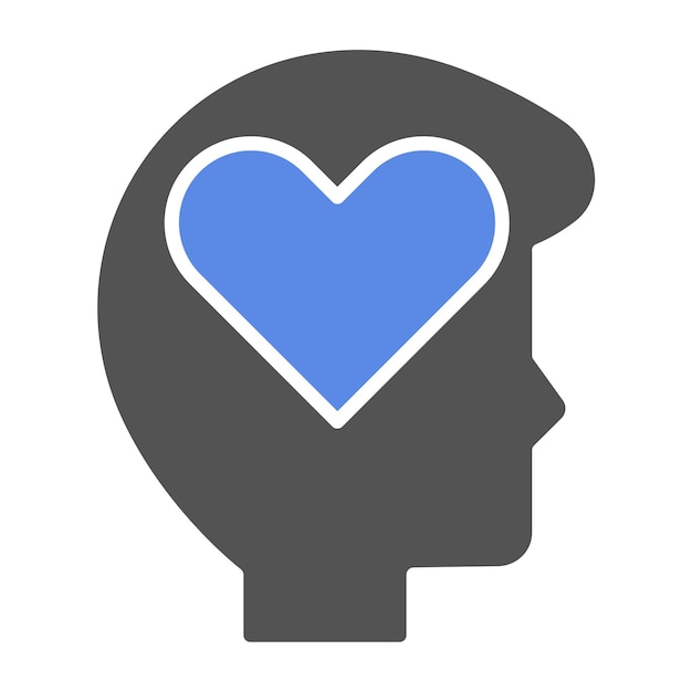Diseño vectorial Estilo de icono de inteligencia emocional