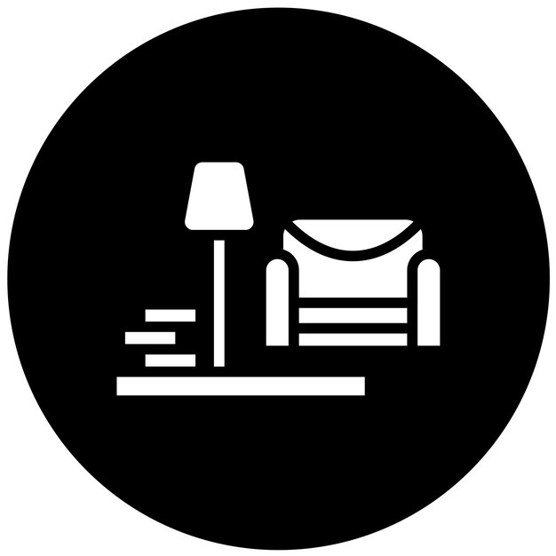 Diseño vectorial Estilo de icono interior