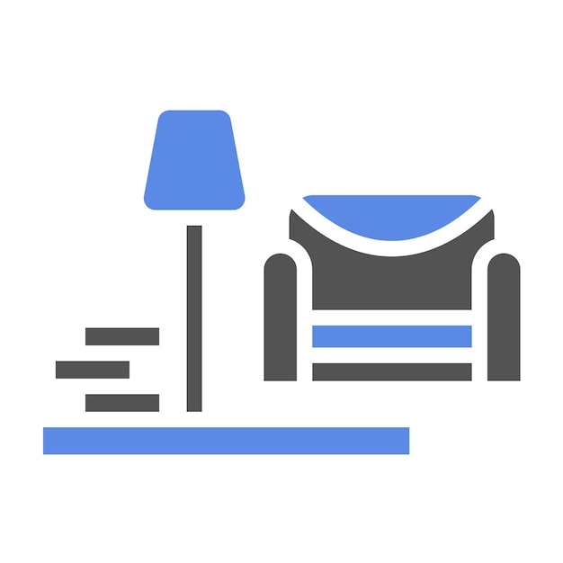 Diseño vectorial Estilo de icono interior