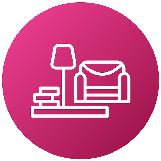 Diseño vectorial Estilo de icono interior