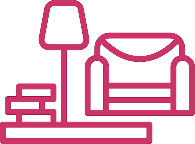 Diseño vectorial Estilo de icono interior