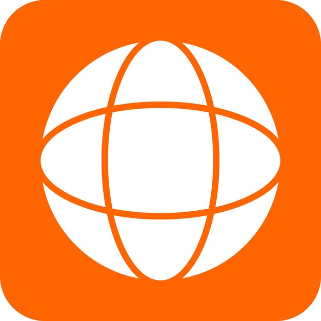 Diseño vectorial de estilo de icono de Internet