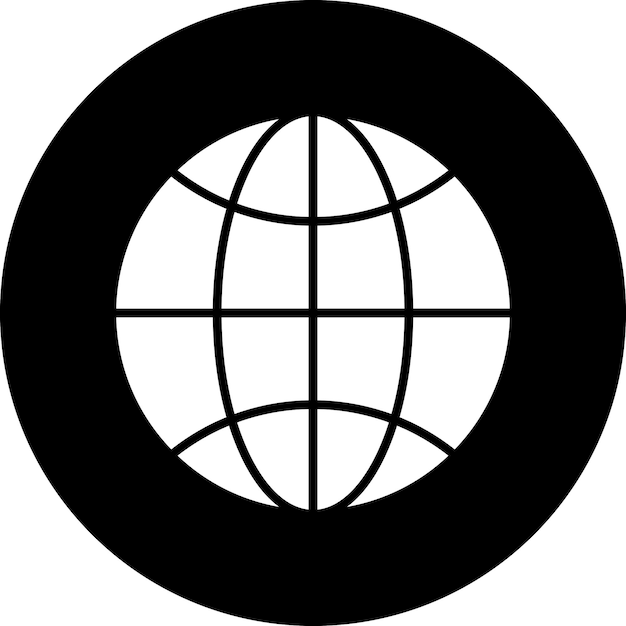 Diseño vectorial de estilo de icono de Internet