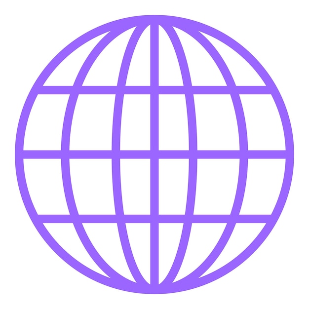 Diseño vectorial de estilo de icono de Internet