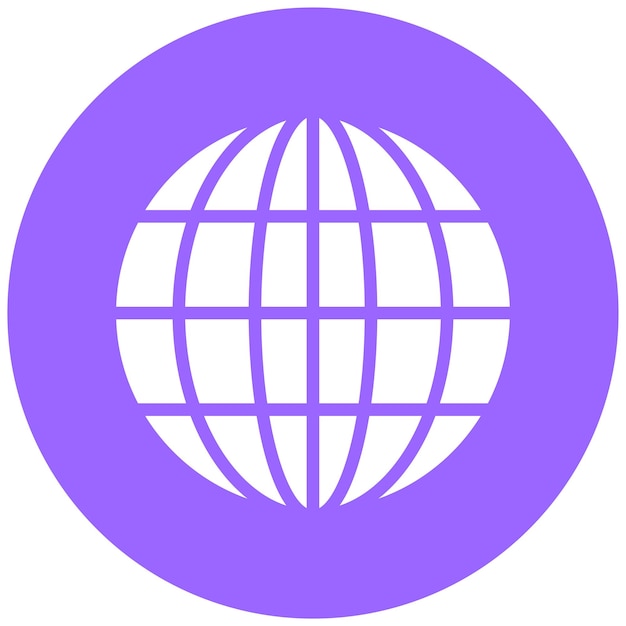 Diseño vectorial de estilo de icono de Internet