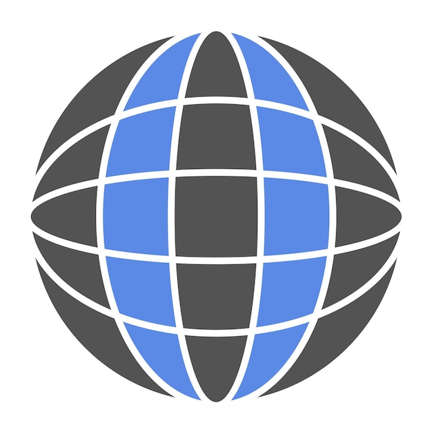 Diseño vectorial de estilo de icono de Internet