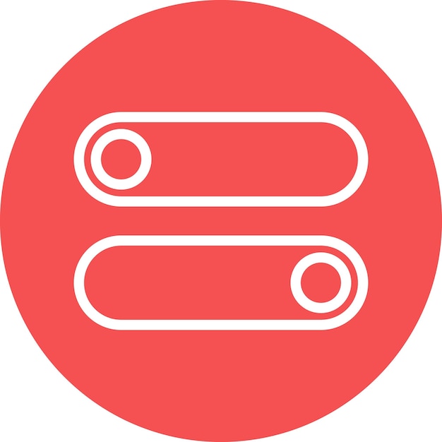 Diseño vectorial Estilo del icono del interruptor