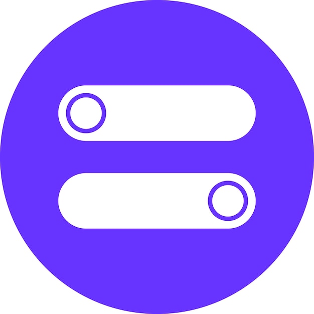 Diseño vectorial Estilo del icono del interruptor