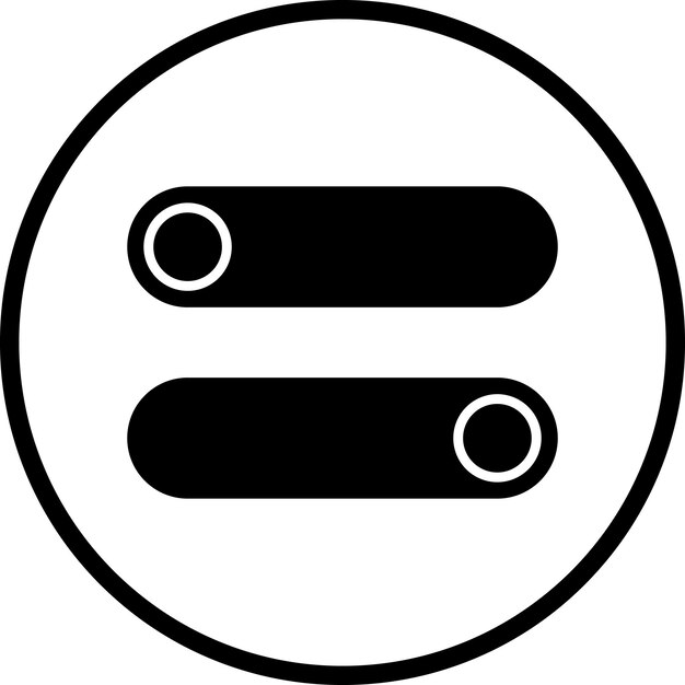 Diseño vectorial Estilo del icono del interruptor