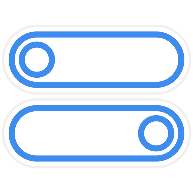 Diseño vectorial Estilo del icono del interruptor