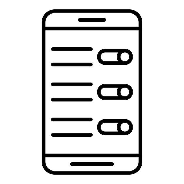 Diseño vectorial Estilo del icono del interruptor