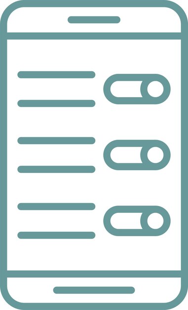 Diseño vectorial Estilo del icono del interruptor