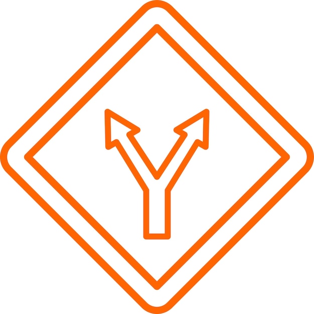 Diseño vectorial y estilo de icono de intersección