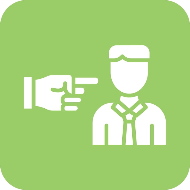 Diseño vectorial Estilo del icono de intimidación