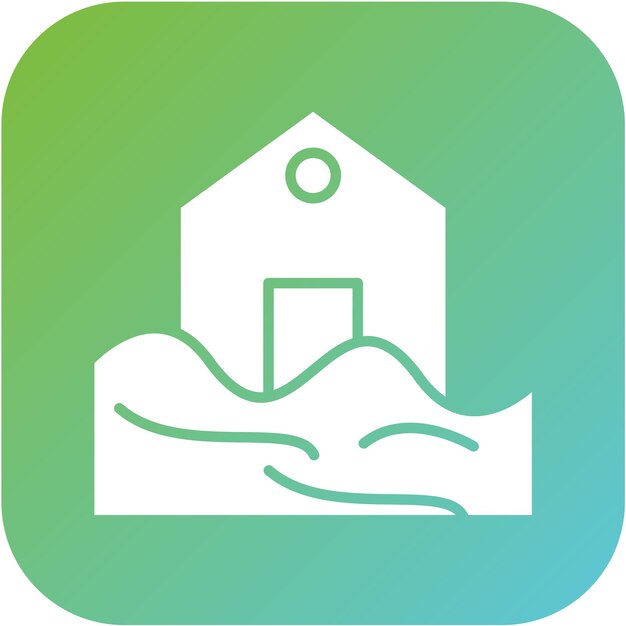 Diseño vectorial Estilo del icono de inundación
