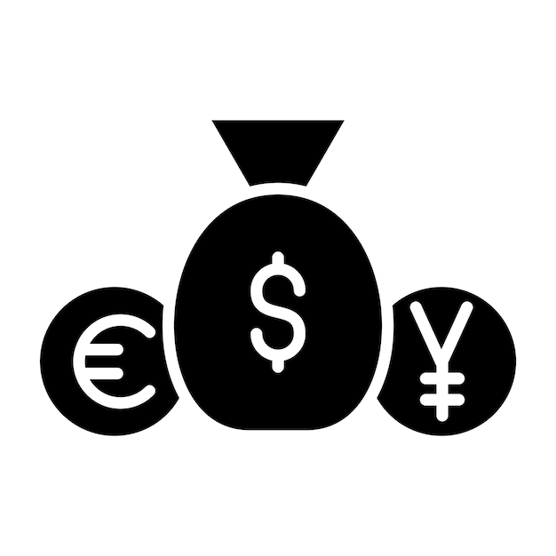 Diseño vectorial Estilo de icono de inversión extranjera