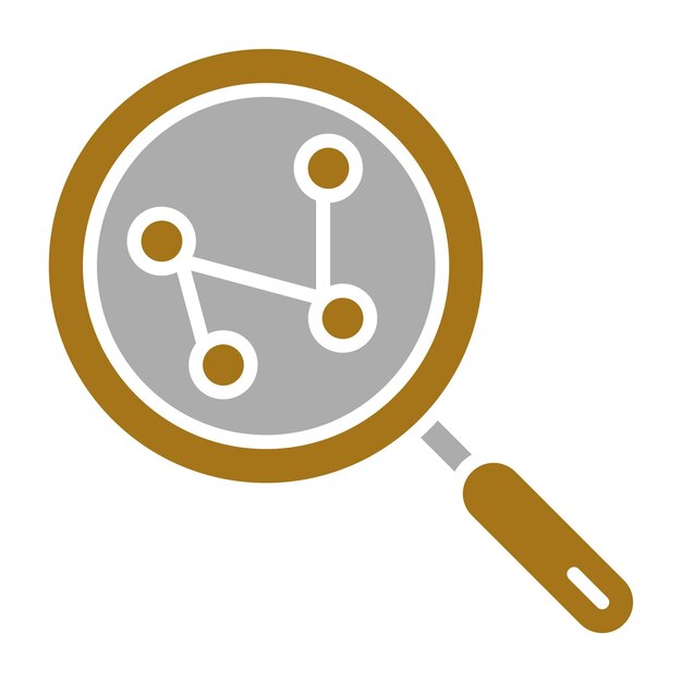 Diseño vectorial Estilo de icono de investigación de mercado