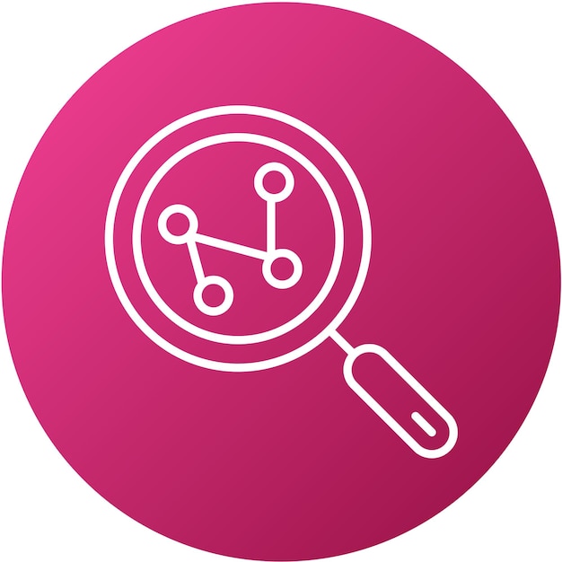 Diseño vectorial Estilo de icono de investigación de mercado
