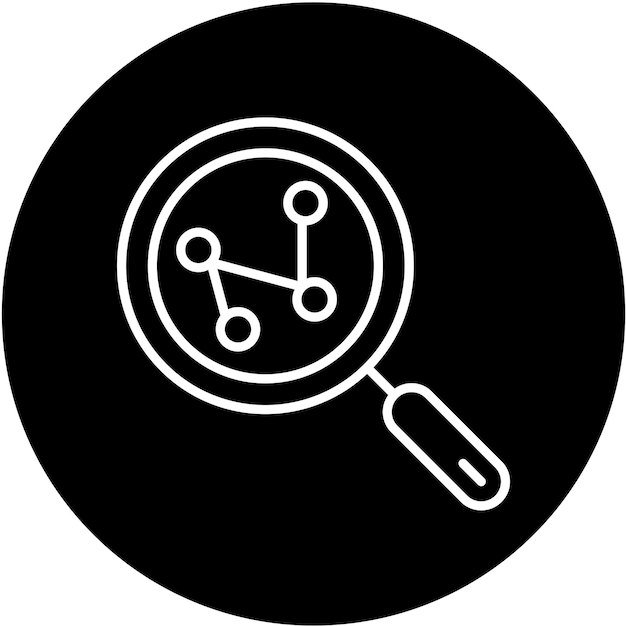 Diseño vectorial Estilo de icono de investigación de mercado