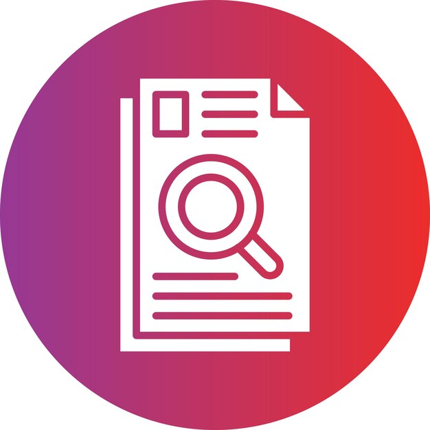 Diseño vectorial Estilo del icono de investigación