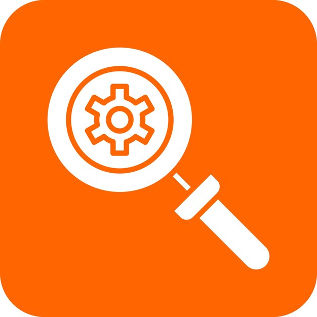 Diseño vectorial Estilo del icono de investigación