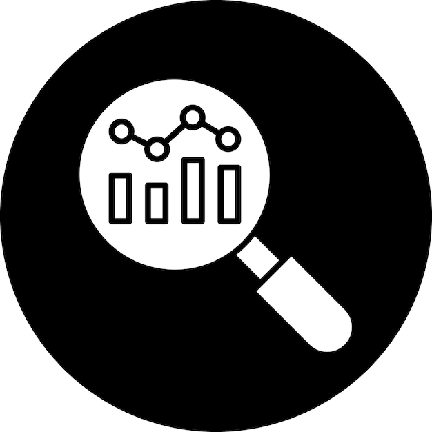 Diseño vectorial Estilo del icono de investigación