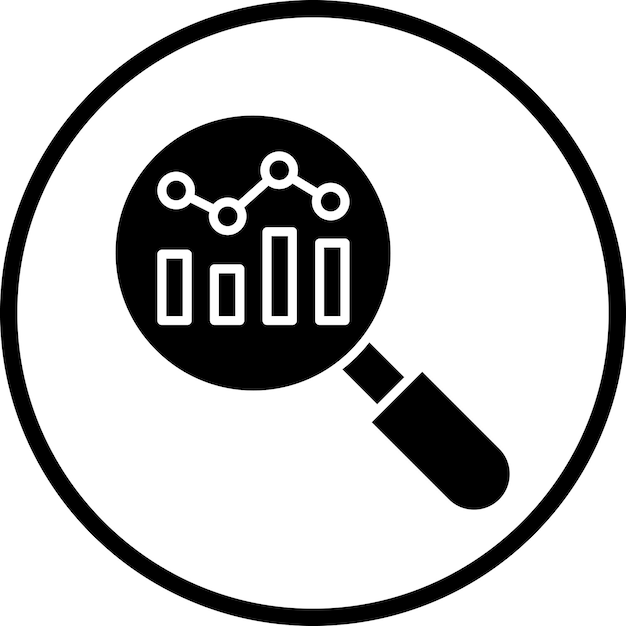 Diseño vectorial Estilo del icono de investigación