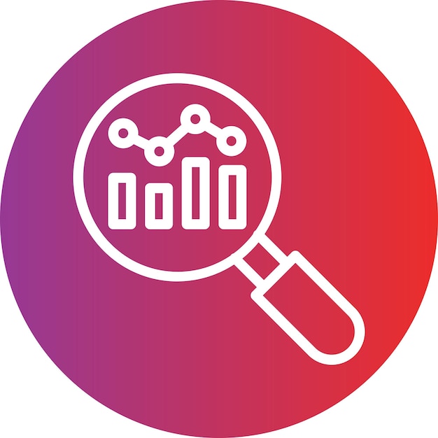 Diseño vectorial Estilo del icono de investigación