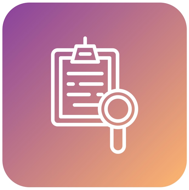 Diseño vectorial Estilo del icono de investigación