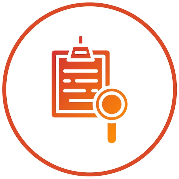 Diseño vectorial Estilo del icono de investigación