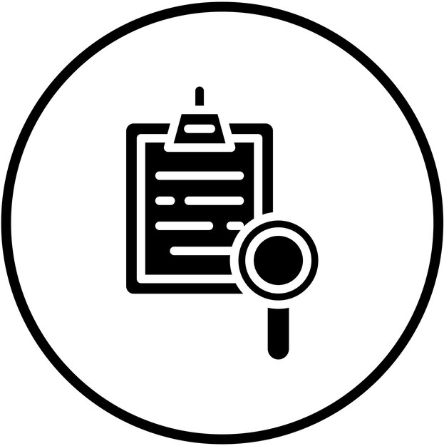 Diseño vectorial Estilo del icono de investigación