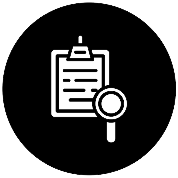 Diseño vectorial Estilo del icono de investigación