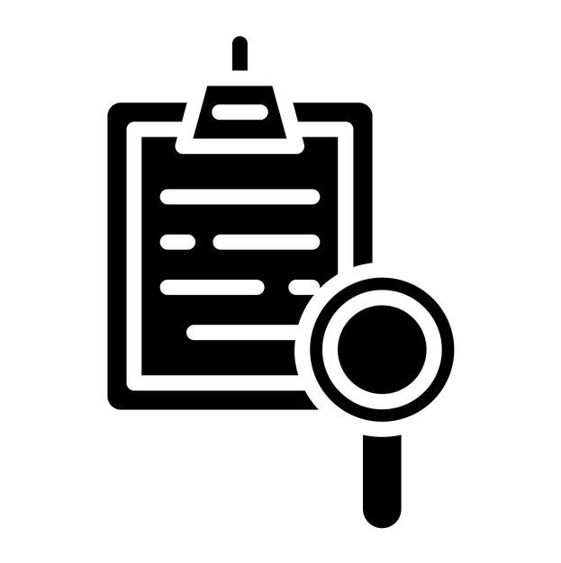Diseño vectorial Estilo del icono de investigación