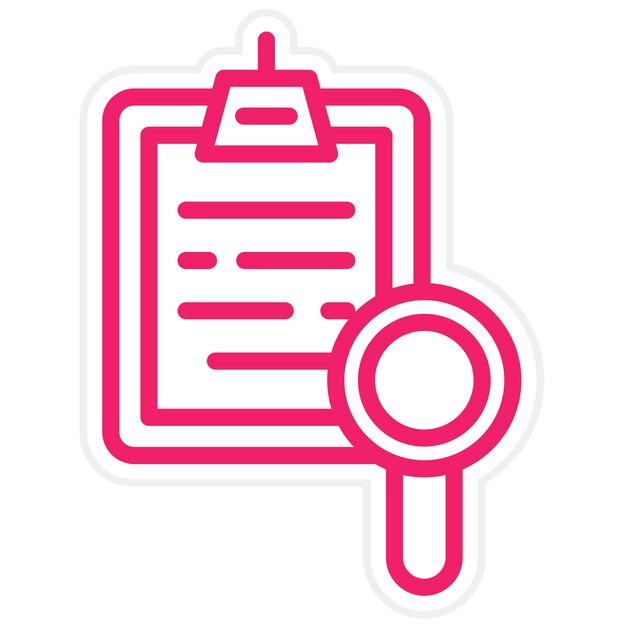 Diseño vectorial Estilo del icono de investigación