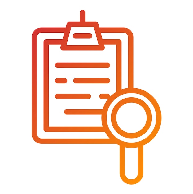 Diseño vectorial Estilo del icono de investigación