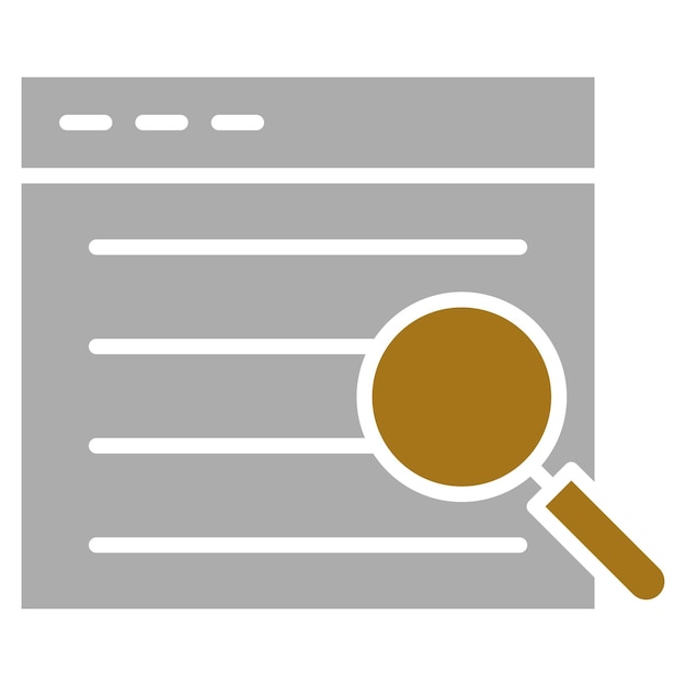 Diseño vectorial Estilo del icono de investigación