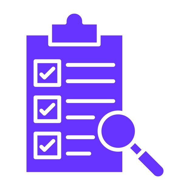 Diseño vectorial Estilo del icono de investigación